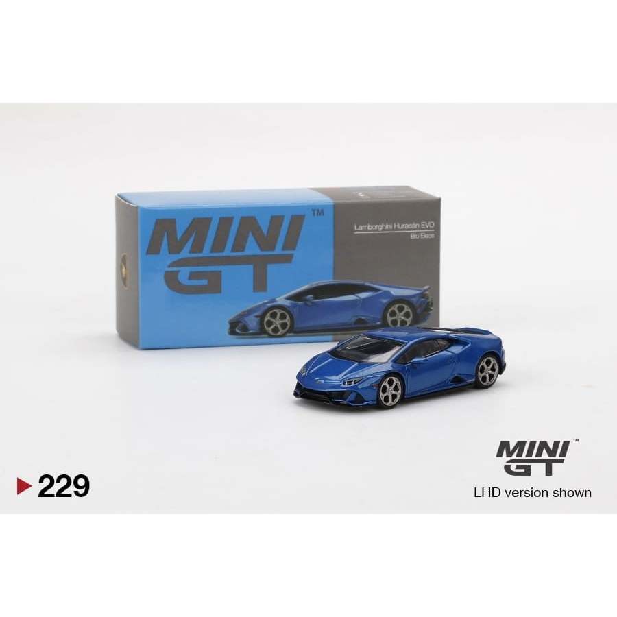 MINI GT #229 Lamborghini Huracan EVO Blu Eleos 右駕 現貨