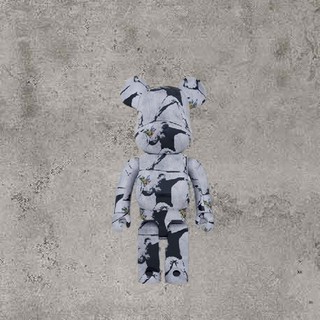 BE RBRICK Banksy 丟花人 FLOWER BOMBER 400% & 100%