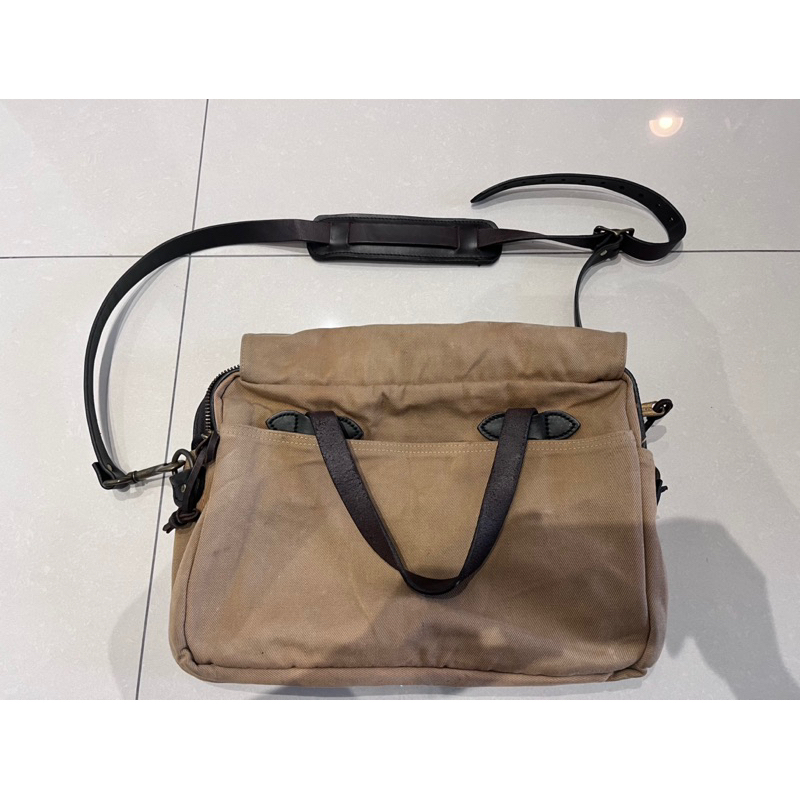 FILSON 70256 經典帆布公事包 Briefcase Computer Bag 筆電包 卡其