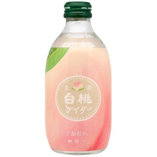 日本 友桝 飲料 果漾 碳酸 飲料 白桃風味 300ml 箱購 24瓶 白桃 西瓜 哈密瓜 芒果 汽水 氣泡