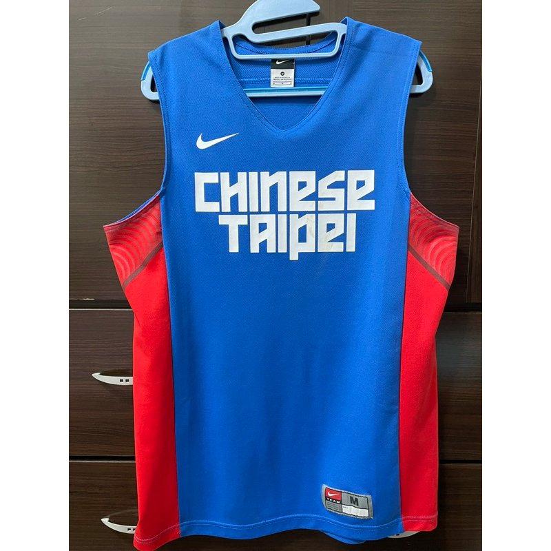 NIKE 中華隊 Chinese Taipei 籃球 男籃 瓊斯盃 亞錦賽 林志傑 劉錚 球衣 M號