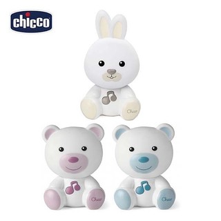 Chicco 美夢晚安熊音樂夜燈 粉紅 粉藍 / 兔音樂夜燈