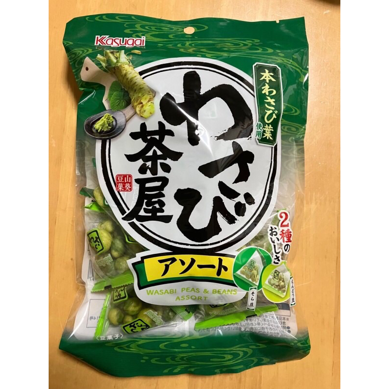 [限量預購] 日本春日井製菓-山葵茶屋芥末豆菓子104g