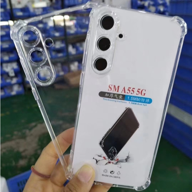 三星Galaxy A25 5G四角防摔套A35 5G透明TPU手機殼A55保護套A15