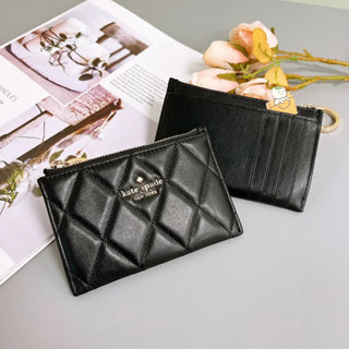 【現貨】KateSpade Carey 菱格紋 卡夾 皮夾 零錢包 女夾 KS Kate Spade