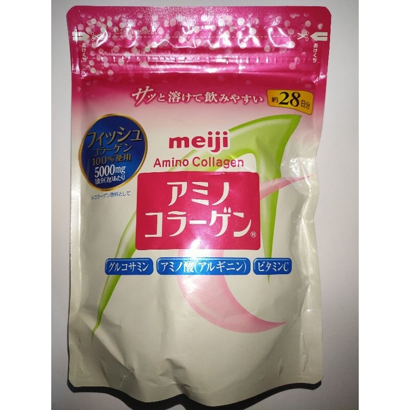 現貨 Meiji 粉紅色明治膠原蛋白粉,28天補充包