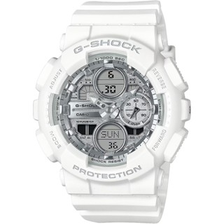 ∣聊聊可議∣CASIO 卡西歐 G-SHOCK 海波粼粼 蒸鍍光澤雙顯手錶 GMA-S140VA-7A