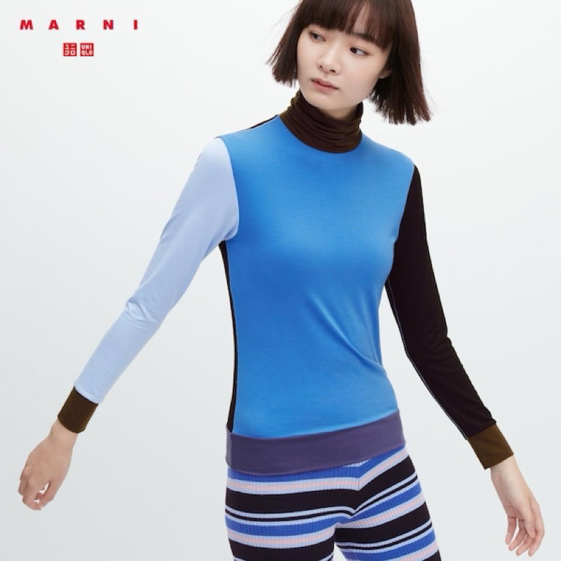 Uniqlo Marni HEATTECH高領T恤（長袖）