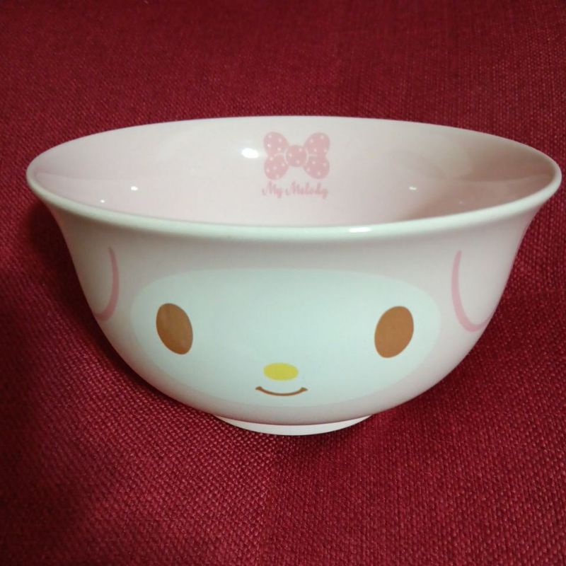 早期全新的 日本帶回 三麗鷗 美樂蒂 my melody 湯碗 陶瓷碗 大碗  泡麵碗 餐碗 絕版珍藏