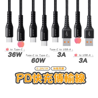 【Mcdodo 麥多多】光速系列 3A快充線 USB-A to 平果 Type-C 安卓 i15 0.2M 1M 充電線