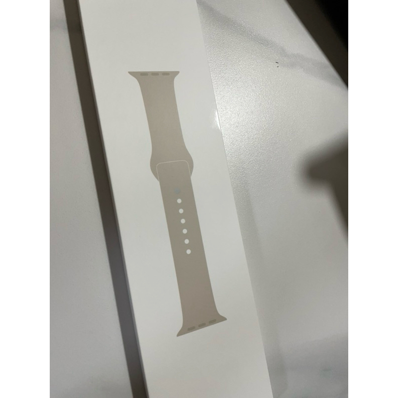 全新未戴過 單邊 下半部 Apple Watch 原廠41公釐星光色運動型錶帶 M/L