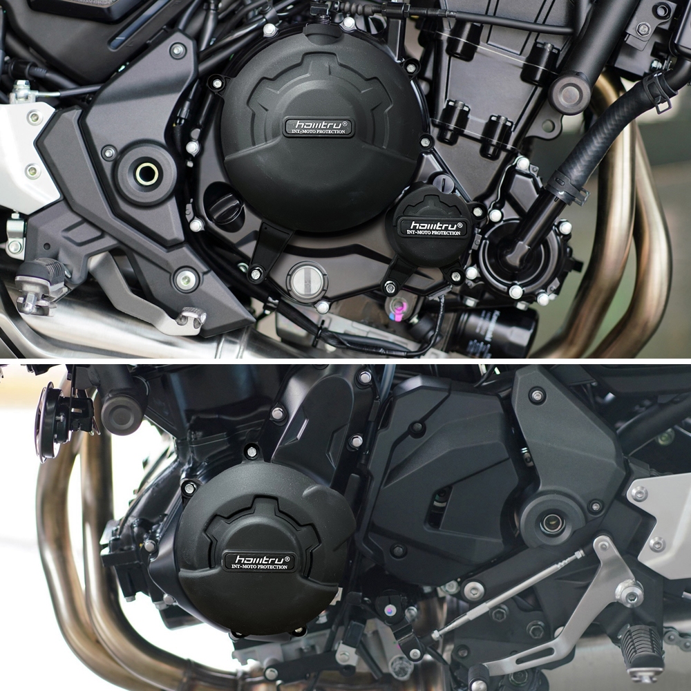 川崎Z650RS引擎防刮蓋 適用於 kawasaki 巡航機車改裝引擎防摔殼 Z650RS 邊包 川Z650RS