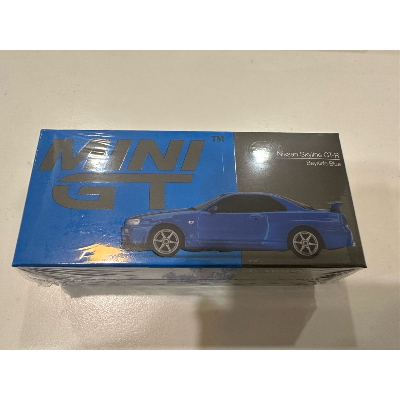 1/64 Mini GT Nissan Skyline GT-R (R34) V-Spec II 藍 341 1:64