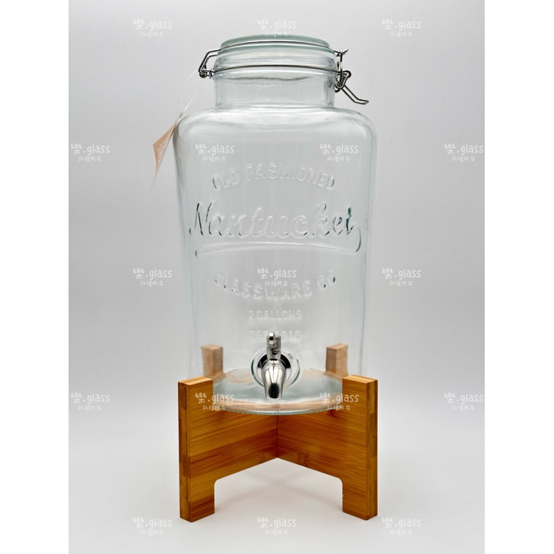 樂.glass- [泡飲罐］現貨 Scybe 喜碧 布爾森7.5L-養生密封罐 飲料桶 含木架 水龍頭