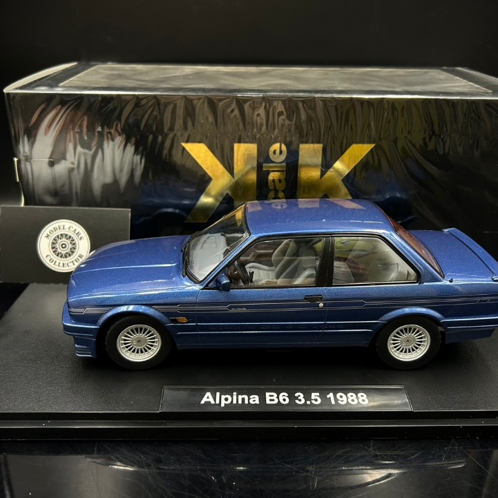 【收藏模人】KK scale BMW Alpina B6 3.5 E30 M3 1988 寶藍 1/18 1:18