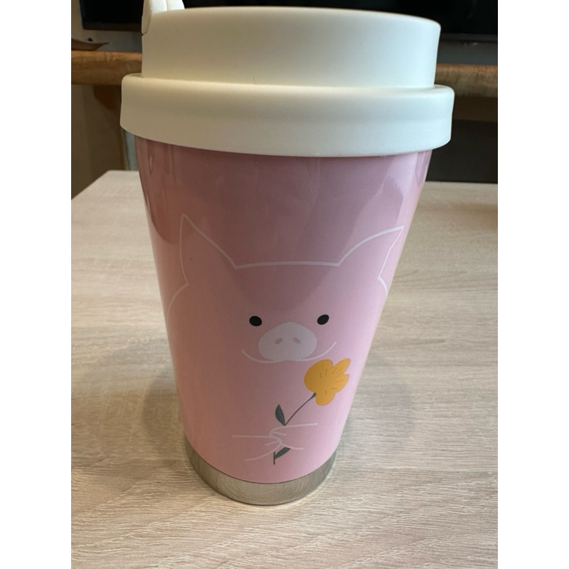 Starbucks 星巴克粉紅小豬 不鏽鋼保溫隨行杯355ml