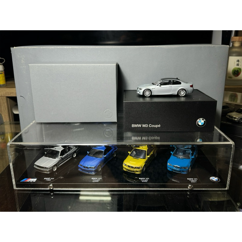 原廠盒裝 歷代 BMW M3 E30 E36 E46 E92 5車組合售 1/43 Minichamps 模型車