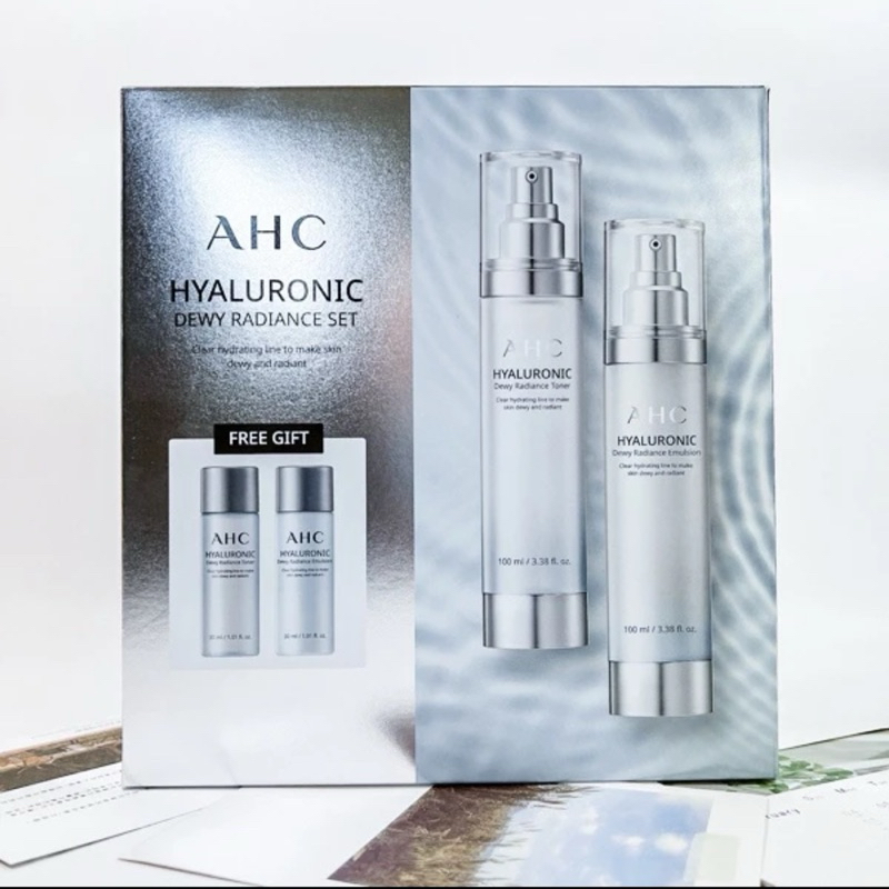 AHC 高效B5玻尿酸 神仙水 乳液精華4件組