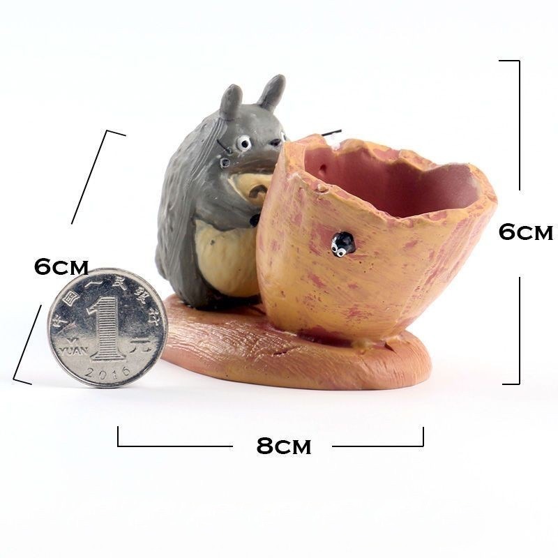 【小資多肉】迷你推陶罐花器 宮崎駿 龍貓 TOTORO花盆 多肉 盆栽 動漫卡通 裝飾 療癒擺飾 小物 微景觀居家辦公室