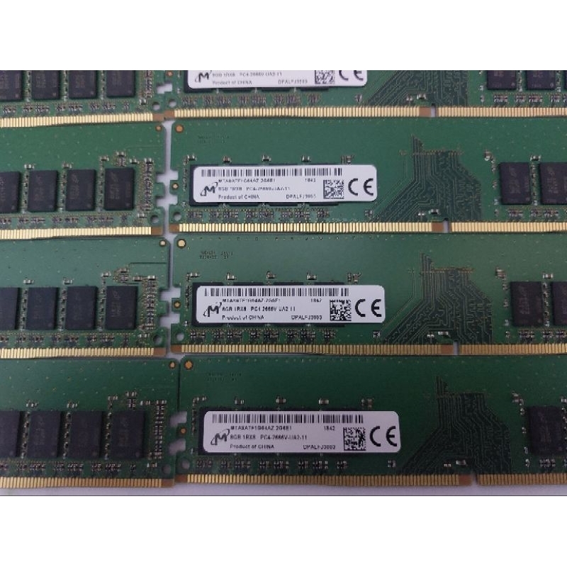 美光 DDR4 2666V 8GB 單面美光顆粒 穩定性高 相容性佳 桌上型電腦規格