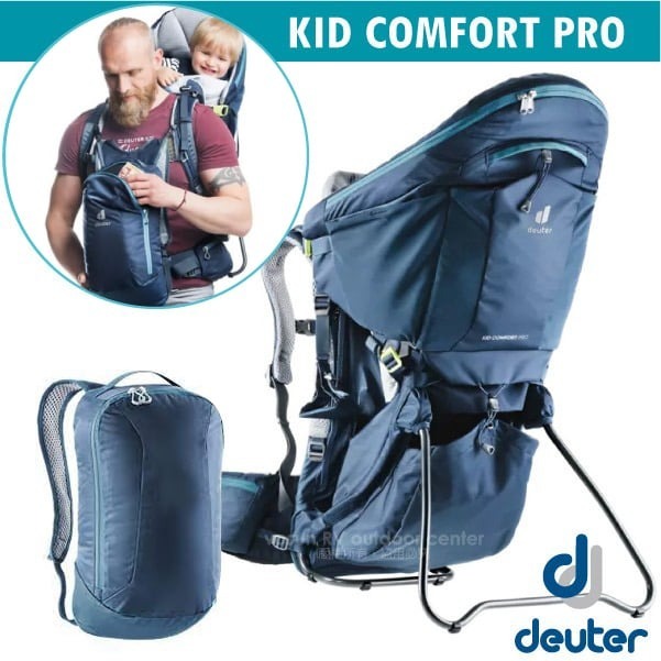 【德國 Deuter】嬰兒背架背包-網架式12+10L Kid Comfort Pro/健行登山兒童揹架_3620321