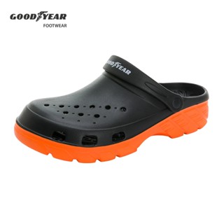 GOODYEAR固特異 男鞋 水陸雙色兩用洞洞鞋 黑橘 / GAMP33370/K Shoes Plaza