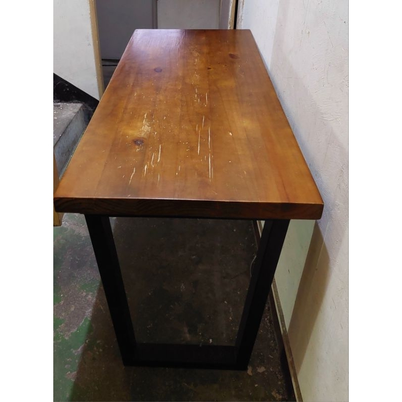 二手餐桌 實木餐桌 桌腳可拆 二～四人餐桌 實木