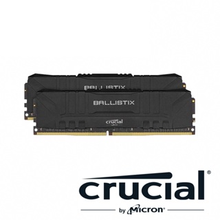 美光 Crucial Ballistix D4 3200/16G(8G*2) 桌上型記憶體 (黑/雙通)