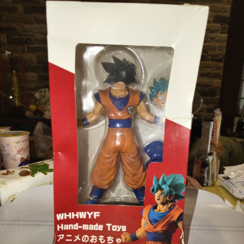 七龍珠Dragon Ball超級賽亞人 黑髮/ 藍髮悟空WHHYF Hand made Toys約28cm公仔港版