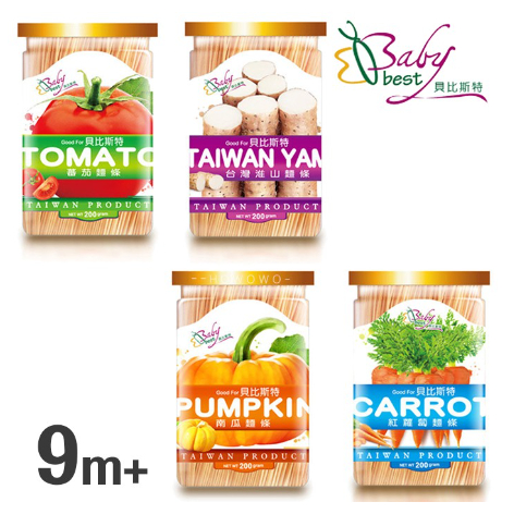 貝比斯特 寶寶麵條200g 9m+ 副食品麵線 寶寶麵線 麵條  副食品 寶寶副食品【公司貨】小豆苗