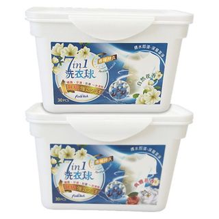 釩泰 Finetech 7合1 洗衣球 30顆／盒 洗衣膠囊 洗衣凝膠球 洗衣精 衣物 清潔【小三美日】DS021096