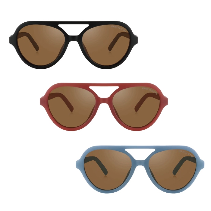Grech&Co. 飛行員太陽眼鏡(多款可選)0~6歲|彈性鏡架|偏光太陽眼鏡|寶寶太陽眼鏡|兒童太陽眼鏡【麗兒采家】