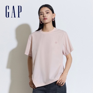 Gap 女裝 Logo印花圓領短袖T恤-粉色(466824)