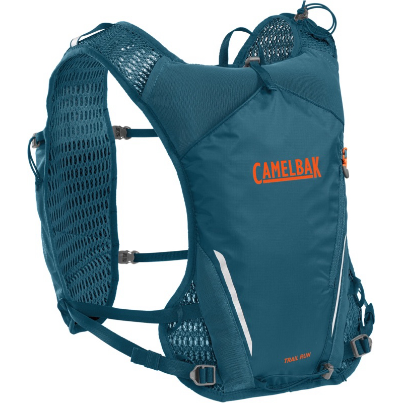 Camelbak Trail Run 7 越野水袋背心 (附0.5L軟水瓶2個) 湖水綠 水袋 背心 馬拉松 登山