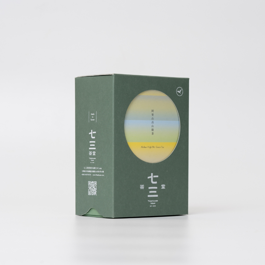 七三茶堂 精品原葉丨阿里山高山綠茶 100g–精裝盒