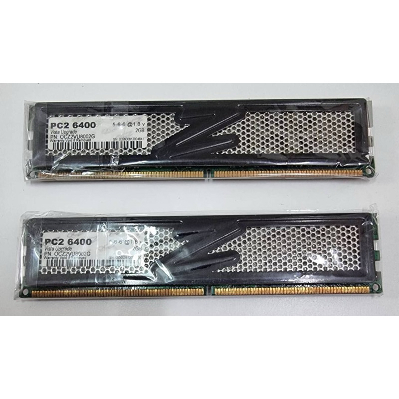 二手OCZ 記憶體模組Technology 4GB (2x2GB) PC2 6400 DDR2 RAM