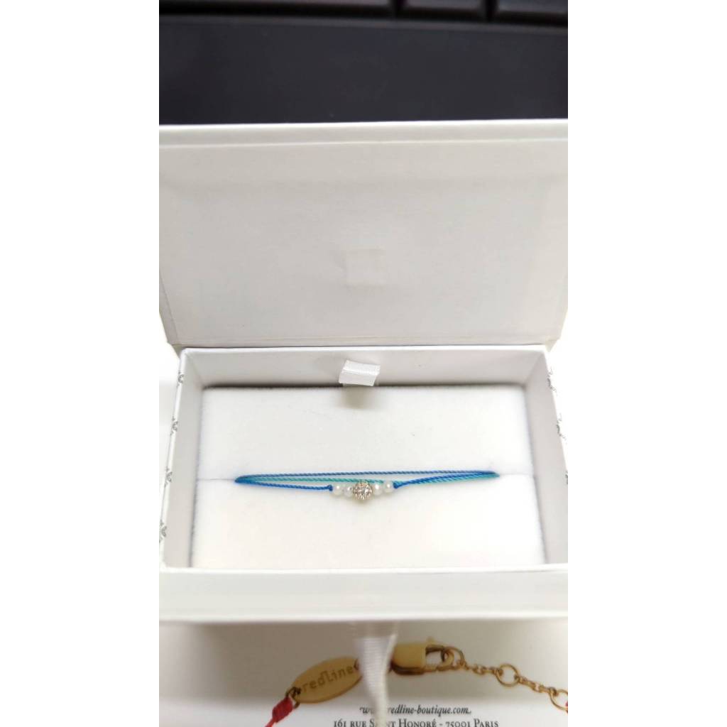法國輕奢華珠寶Redline 手鍊 15.5公分  (海洋藍)