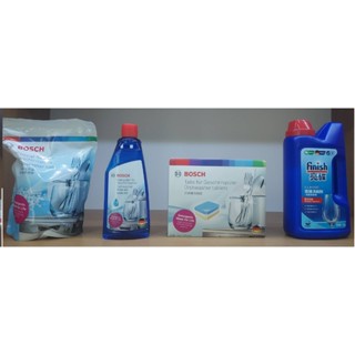BOSCH 博世 洗碗錠30錠盒裝/軟化鹽 1kg/光潔劑 500ml/洗碗機除垢劑 250g/洗碗機專用保養清潔粉