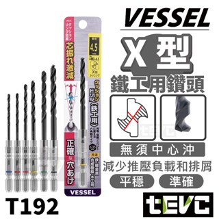 《tevc》VESSEL 日本 鐵工 AMD 規格最齊全 鑽孔 攻牙 鑽頭 金屬 白鐵 電鑽 六角柄 起子機 麻花鑽