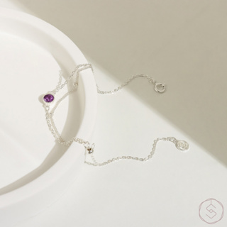 【SPANCONNY】盼 | 紫水晶 S925純銀 | 天然石輕珠寶手鍊
