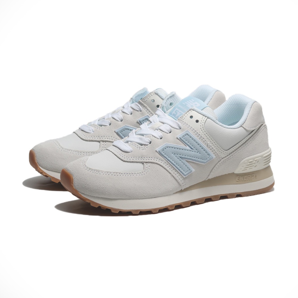 NEW BALANCE 休閒鞋 NB 574 米白 寶寶藍 復古 運動鞋 女 WL574QA2