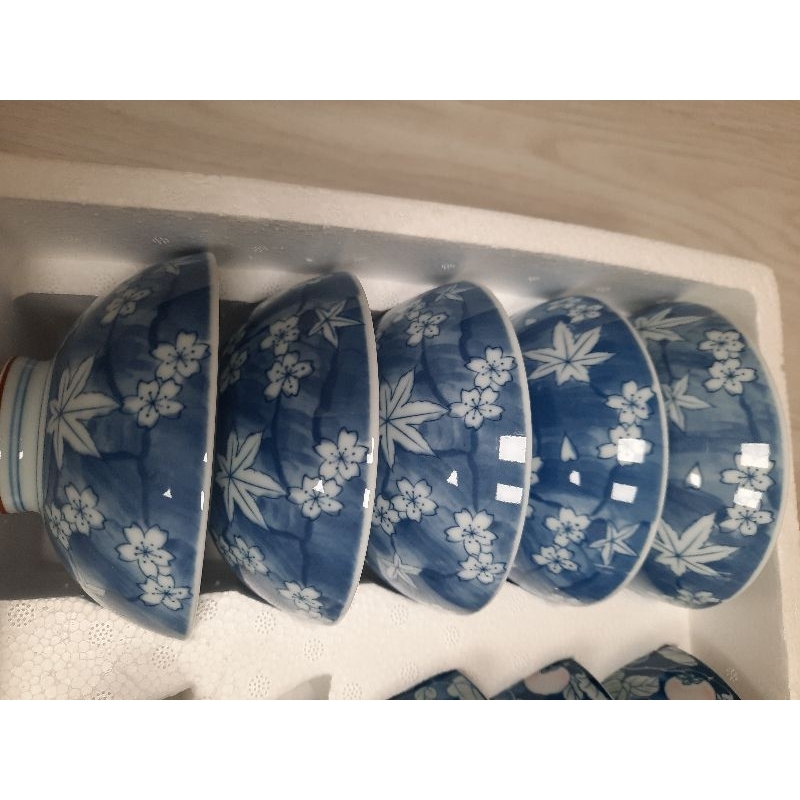 [全新]  日本 楓葉 梅花圖案 碗  碗組 瓷碗 一個碗20元
