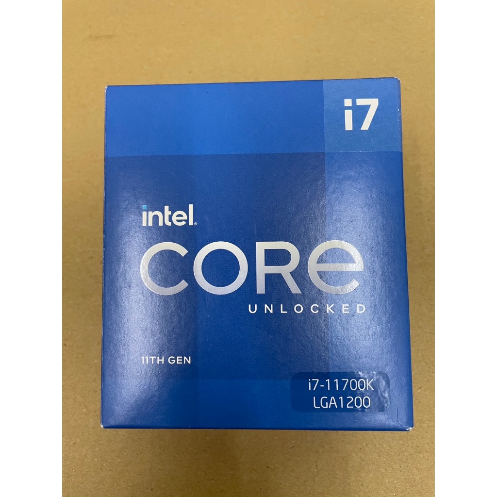 Intel® Core™ i7-11700K CPU 處理器 11代 超頻版 盒裝完整有保至24.5.14