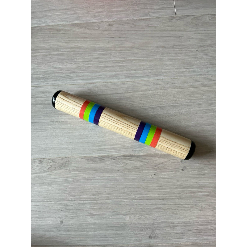 [二手近新］雨棒 木製造雨器搖鈴搖床雨管兒童樂器玩具 安撫 蒙特梭利