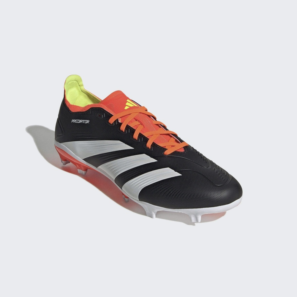 ADIDAS Predator League L FG  男女 足球鞋 室外  膠釘 黑橘 IG7762【S.E運動】