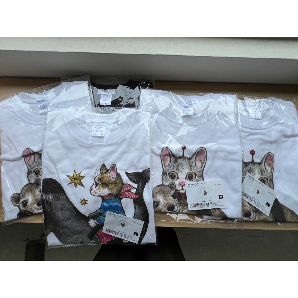 【現貨T恤】樋口裕子| HIGUCHI YUKO|大哺乳動物展T恤| M|L|絕版| 貓咪T恤| |古斯塔夫|東京代購