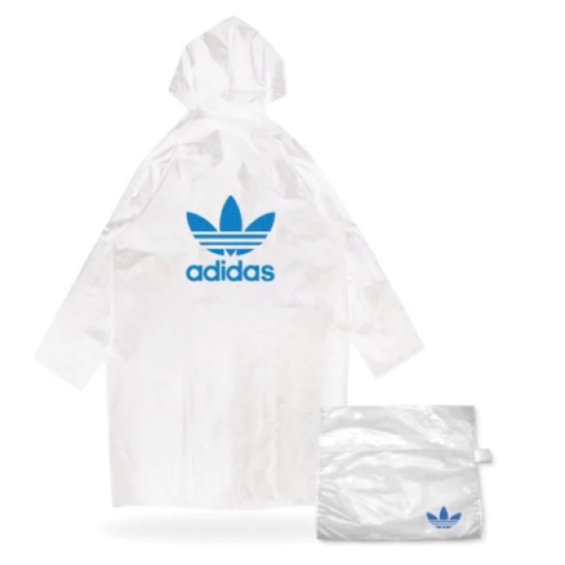 全新 adidas 愛迪達 Originals 三葉草 雨衣