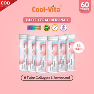 Coolvita Cerah Bersinar Collagen Effervescent Rasa Peach Un