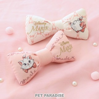 帕彼愛逗 日本 pet paradise 代理DISNEY 貓兒歷險記 瑪麗貓蝴蝶結啾啾玩具粉/白[T4469]犬貓適用