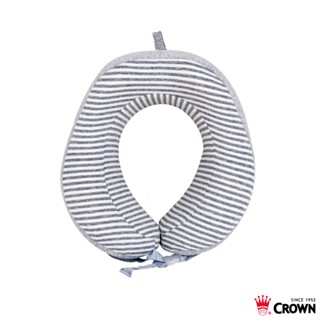 CROWN 皇冠 捲皮U型記憶棉頸枕 飛機枕 旅行枕 U型枕